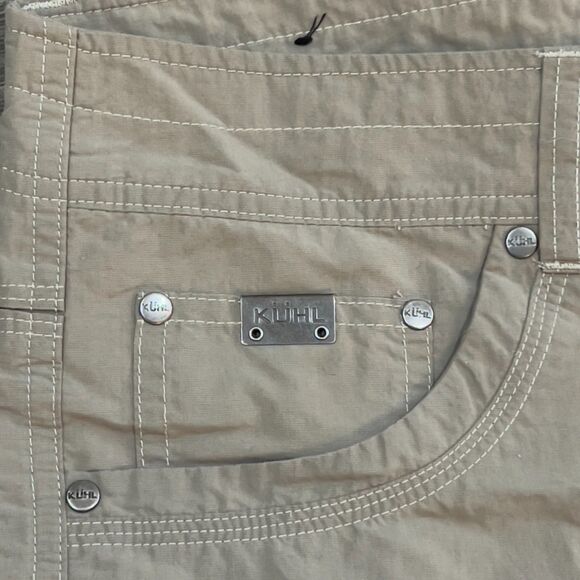 Kuhl Liberator Convertible Stealth Pants Zip Off Nylon Blend Khaki - Mens 32x30 - Picture 2 of 14